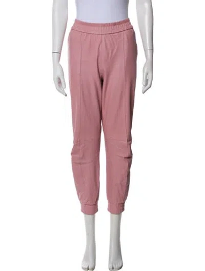 Pre-owned Sprwmn Leather Skinny Leg Pants In Purple
