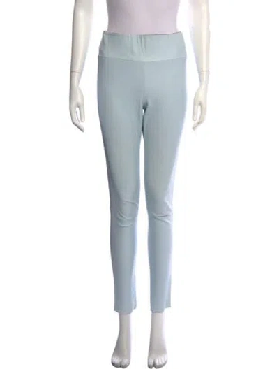 Pre-owned Sprwmn Leather Straight Leg Pants In Blue