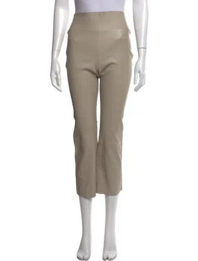 Pre-owned Sprwmn Leather Straight Leg Pants In Grey
