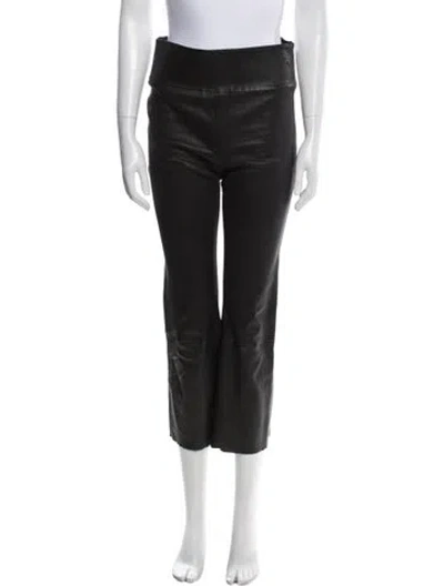 Pre-owned Sprwmn Leather Straight Leg Pants In Multi