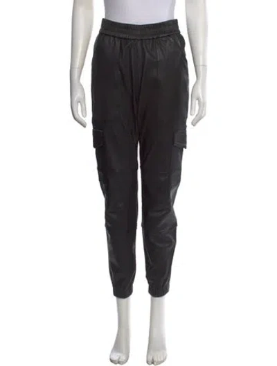 Pre-owned Sprwmn Leather Straight Leg Pants In Multi