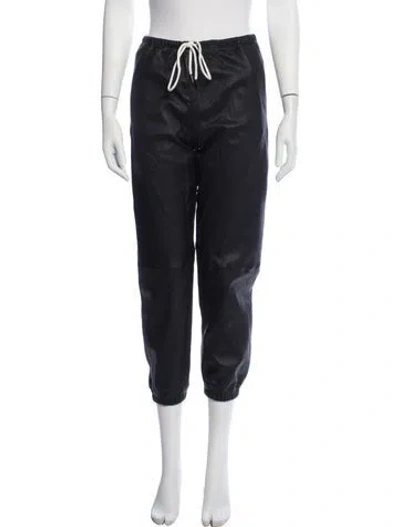 Pre-owned Sprwmn Leather Sweatpants W/ Tags In Black