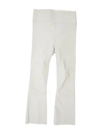 Pre-owned Sprwmn Leather Wide Leg Pants In Blue