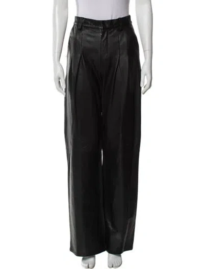 Pre-owned Sprwmn Leather Wide Leg Pants In Multi