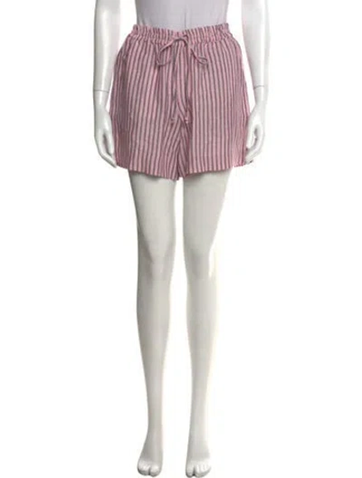 Pre-owned Sprwmn Linen Mini Shorts In Pink