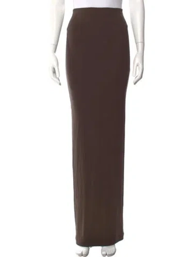 Pre-owned Sprwmn Long Skirt In Brown