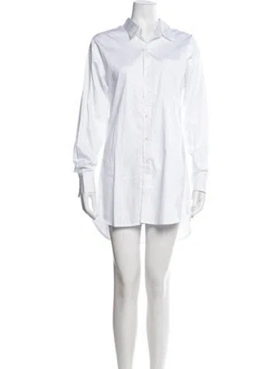 Pre-owned Sprwmn Long Sleeve Button-up Top In White