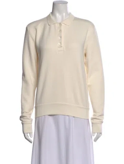 Pre-owned Sprwmn Long Sleeve Polo In Neutral