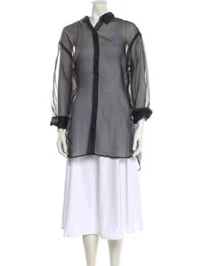 Pre-owned Sprwmn Long Sleeve Tunic In Black