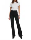 Sprwmn Micro Flare Denim Jean In Black In White