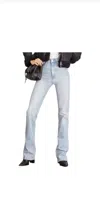 Sprwmn Micro Flare Jeans In Francoise In Blue