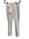 Sprwmn Micro Flare Jeans In White In White
