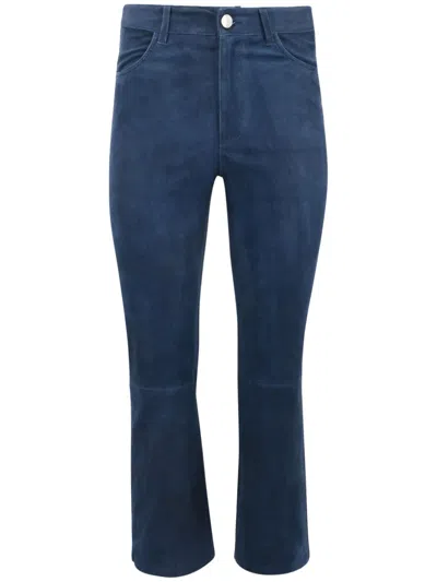 Sprwmn Mid-rise Bootcut-leg Jeans In Blue