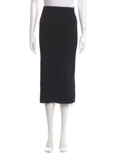 Pre-owned Sprwmn Midi Length Skirt In Black