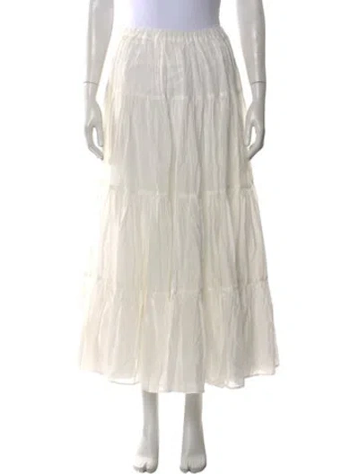 Pre-owned Sprwmn Midi Length Skirt In Neutral