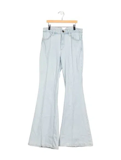 Pre-owned Sprwmn Mid-rise Flared Jeans In Blue