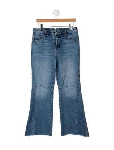 Pre-owned Sprwmn Mid-rise Flared Jeans In Blue
