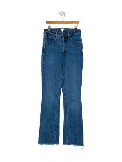 Pre-owned Sprwmn Mid-rise Straight Leg Jeans In Blue