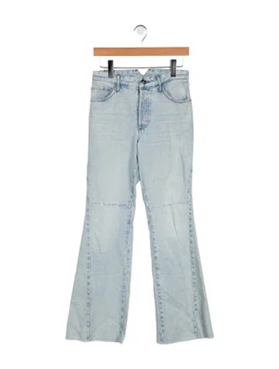 Pre-owned Sprwmn Mid-rise Straight Leg Jeans In Blue