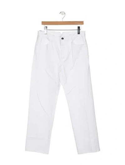 Pre-owned Sprwmn Mid-rise Straight Leg Jeans In Blue