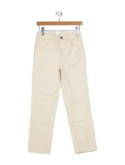 Pre-owned Sprwmn Mid-rise Straight Leg Jeans In Neutral