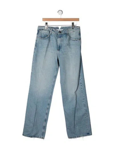 Pre-owned Sprwmn Mid-rise Straight Leg Jeans W/ Tags In Blue