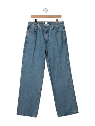 Pre-owned Sprwmn Mid-rise Straight Leg Jeans W/ Tags In Blue