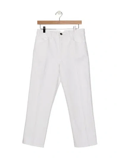 Pre-owned Sprwmn Mid-rise Straight Leg Jeans W/ Tags In White