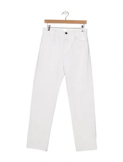 Pre-owned Sprwmn Mid-rise Straight Leg Jeans W/ Tags In White