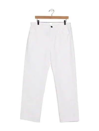 Pre-owned Sprwmn Mid-rise Straight Leg Jeans W/ Tags In White
