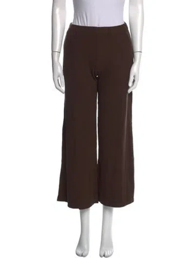 Pre-owned Sprwmn Mid-rise Wide Leg Jeans In Brown