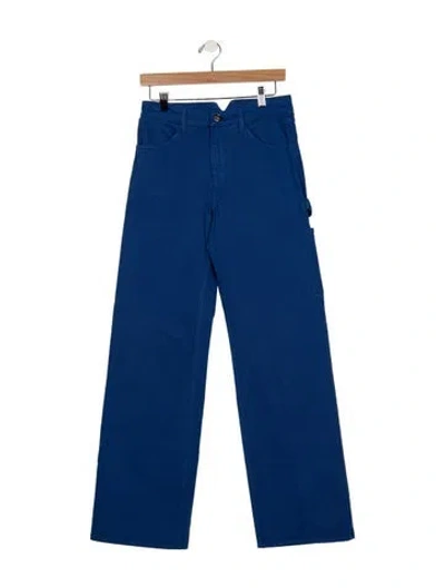 Pre-owned Sprwmn Mid-rise Wide Leg Jeans W/ Tags In Blue