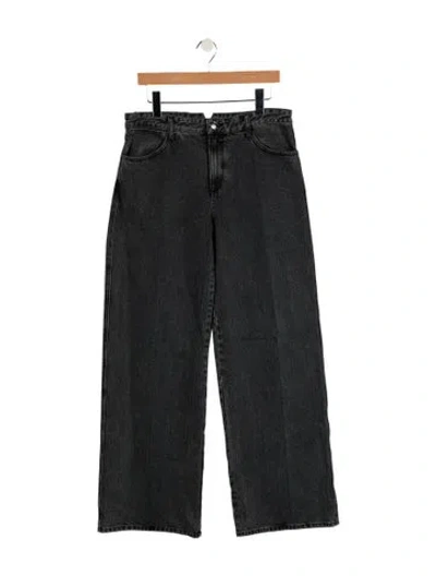 Pre-owned Sprwmn Mid-rise Wide Leg Jeans W/ Tags In Gray