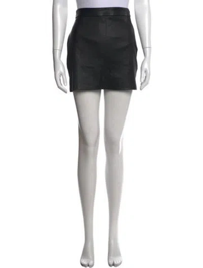 Pre-owned Sprwmn Mini Skirt In Black