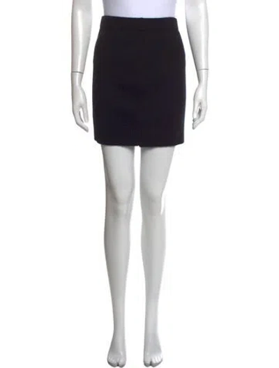 Pre-owned Sprwmn Mini Skirt In Black