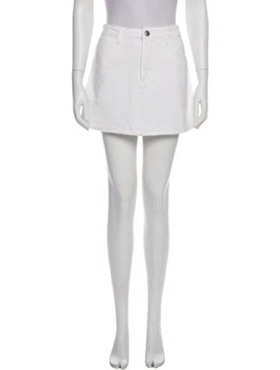 Pre-owned Sprwmn Mini Skirt In Gray