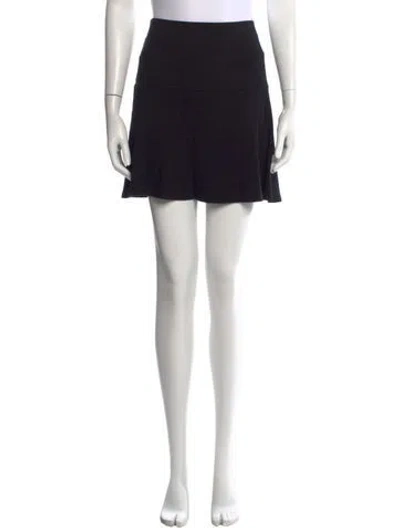 Pre-owned Sprwmn Mini Skirt W/ Tags In Black