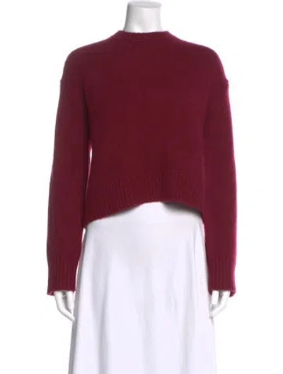 Pre-owned Sprwmn Mock Neck Sweater In Burgundy