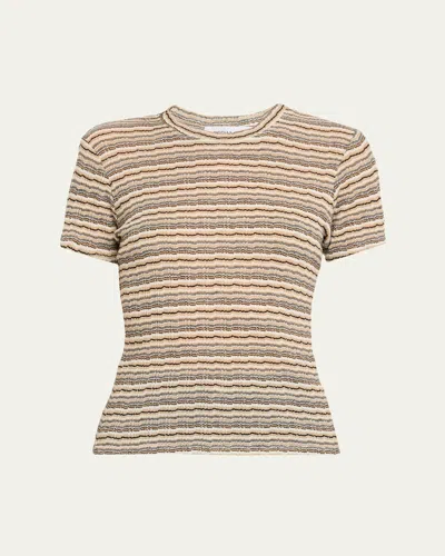 Sprwmn Multi-striped Crewneck Baby Tee