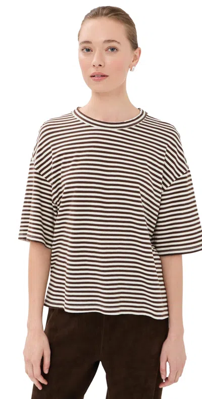 Sprwmn Oversized Boxy T-shirt Americano Stripes