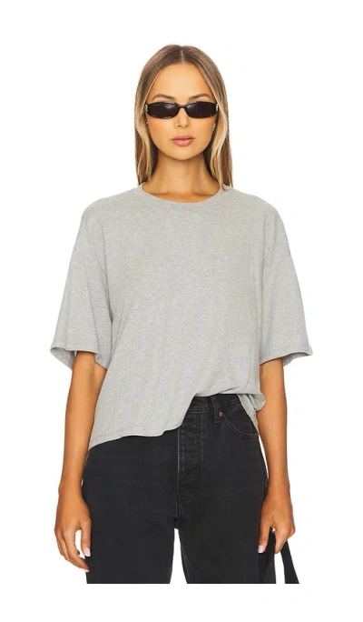 Sprwmn Oversized Boxy T-shirt In Heather Grey