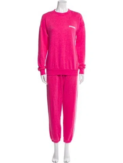 Pre-owned Sprwmn Pant Set In Pink