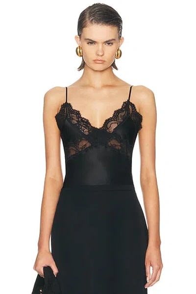 Sprwmn Paola Silk Cami Top In Black