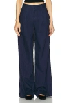 Sprwmn Pleated Trouser In Rinse