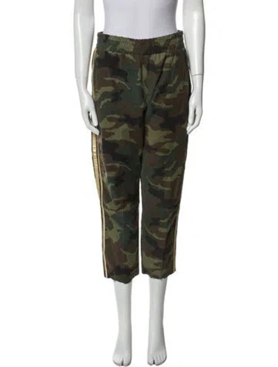 Pre-owned Sprwmn Printed Straight Leg Pants In Black