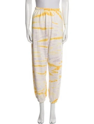 Pre-owned Sprwmn Printed Sweatpants In White