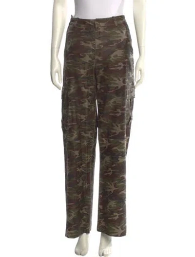 Pre-owned Sprwmn Printed Wide Leg Pants W/ Tags In Green