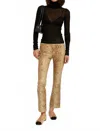 Sprwmn Python Ankle Flare Pants In Multi