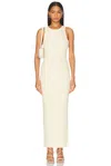 Sprwmn Racer Maxi Dress In Butter