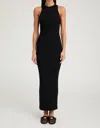 Sprwmn Racerback Maxi Dress In Black In Black